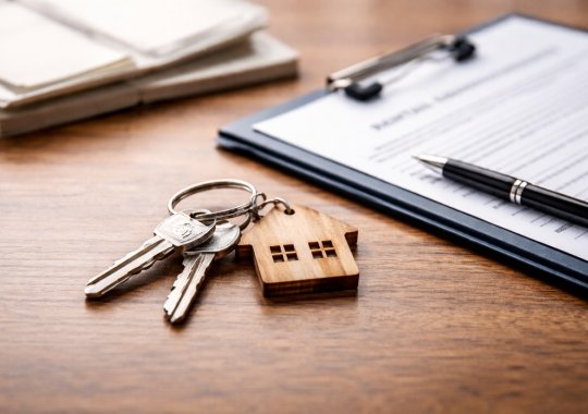 Das Besuchsrecht des Besitzers für das gepachtete Grundstück.