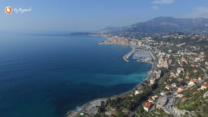 Die Villa mit Blick auf Monaco und die Côte d'Azur in Ventimiglia.