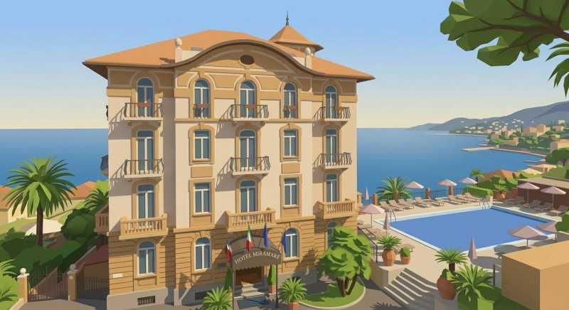 Prestigeträchtiges Hotel in erster Reihe in Forte dei Marmi zu verkaufen