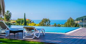 Moderne Villa mit Meerblick in Bordighera