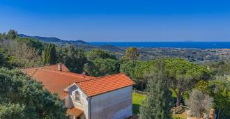 Die Villa mit Meerblick in Livorno.